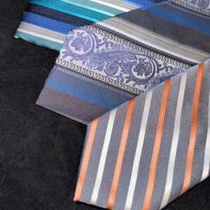 Elegant Striped and Patterned Ties‎ Set